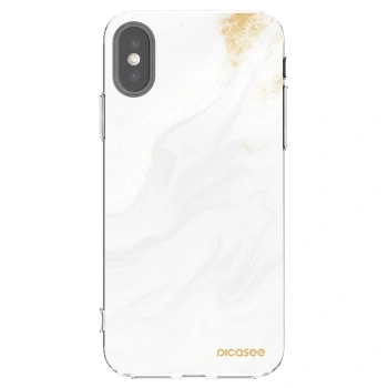 Picasee silikónový prehľadný obal pre Apple iPhone X/XS - White