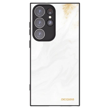Picasee silikónový čierny obal pre Samsung Galaxy S23 Ultra 5G - White