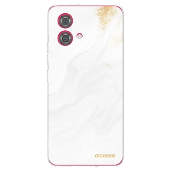 Picasee silikónový prehľadný obal pre Motorola Moto G84 5G - White