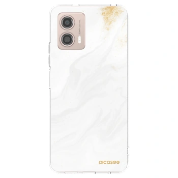 Picasee silikónový prehľadný obal pre Motorola Moto G53 5G - White