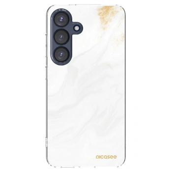 Picasee silikónový prehľadný obal pre Samsung Galaxy S25 5G - White