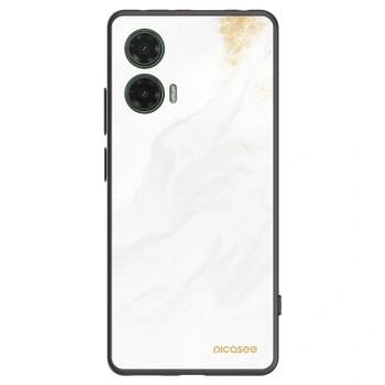 Picasee silikónový čierny obal pre Motorola Moto G35 5G - White
