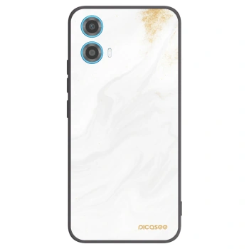 Picasee silikónový čierny obal pre Motorola Moto G34 5G - White