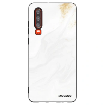 Picasee silikónový čierny obal pre Huawei P30 - White