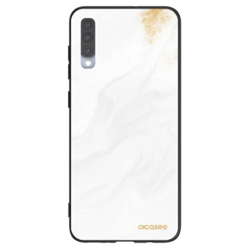 Picasee silikónový čierny obal pre Samsung Galaxy A70 A705F - White