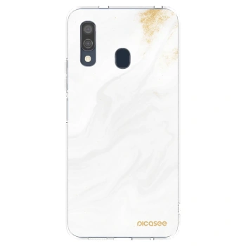 Picasee silikónový prehľadný obal pre Samsung Galaxy A40 A405F - White