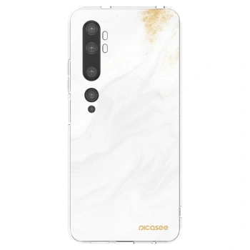 Picasee silikónový prehľadný obal pre Xiaomi Mi Note 10 (Pro) - White
