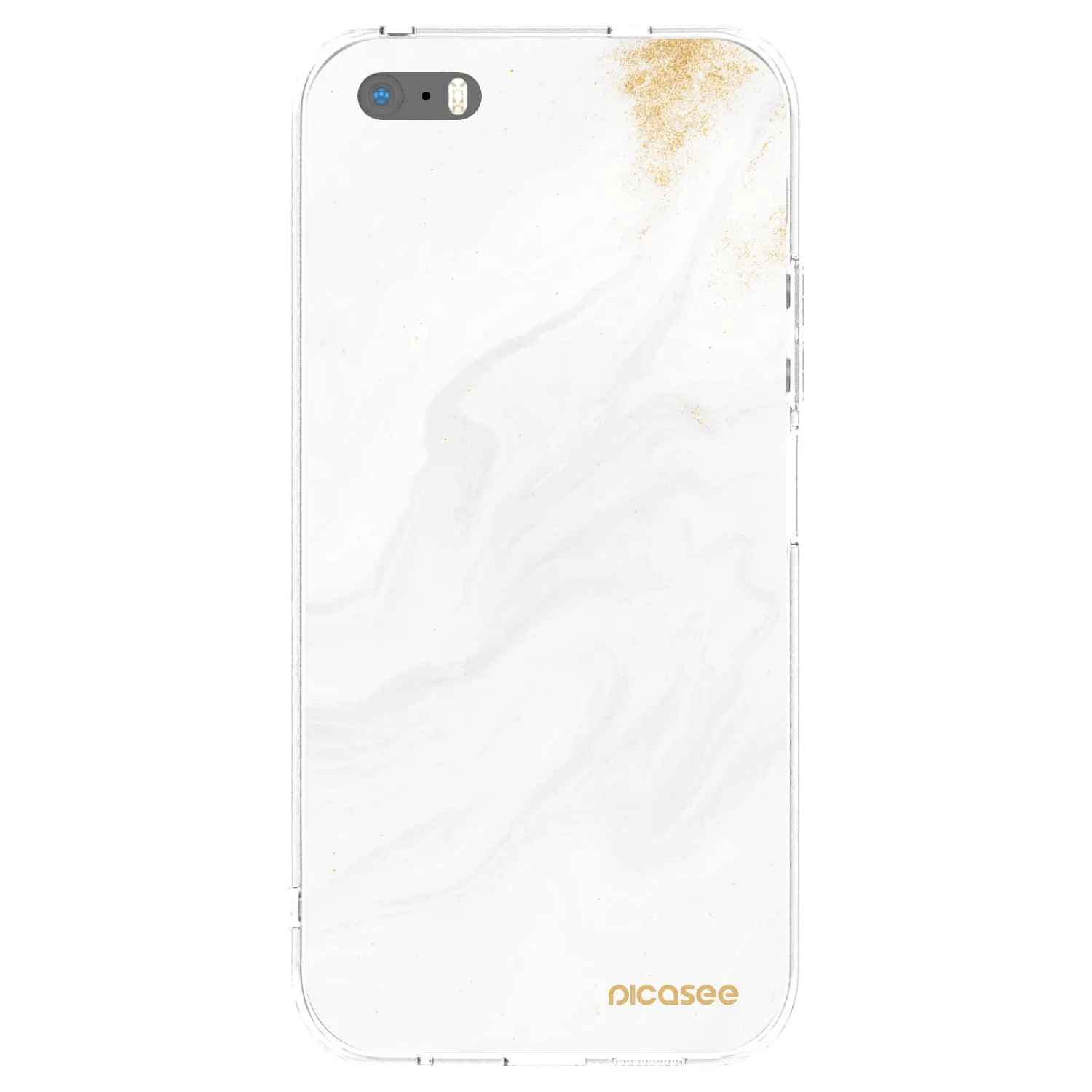 Picasee silikónový prehľadný obal pre Apple iPhone 5/5S/SE - White