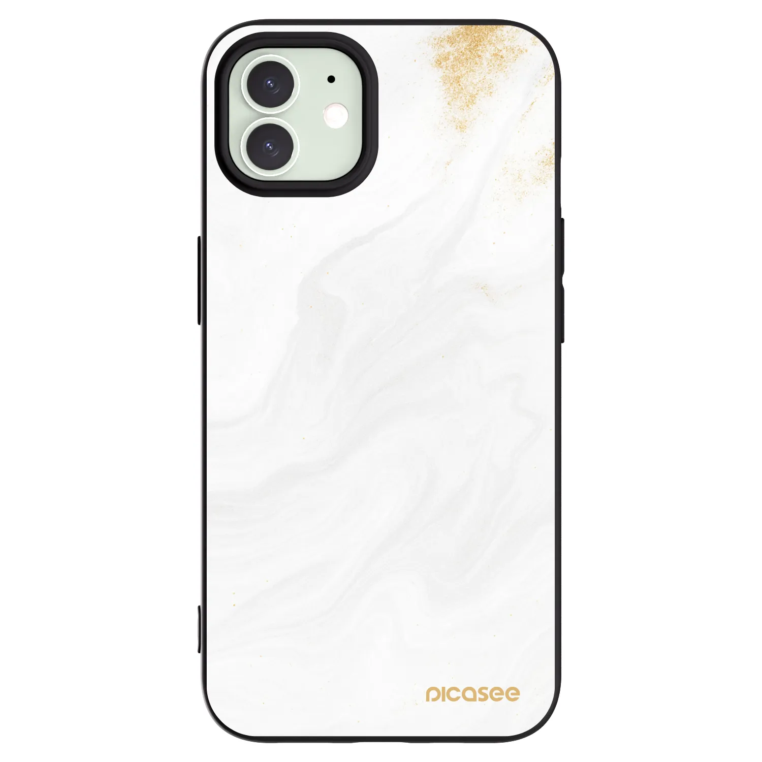 Picasee silikónový čierny obal pre Apple iPhone 12 - White