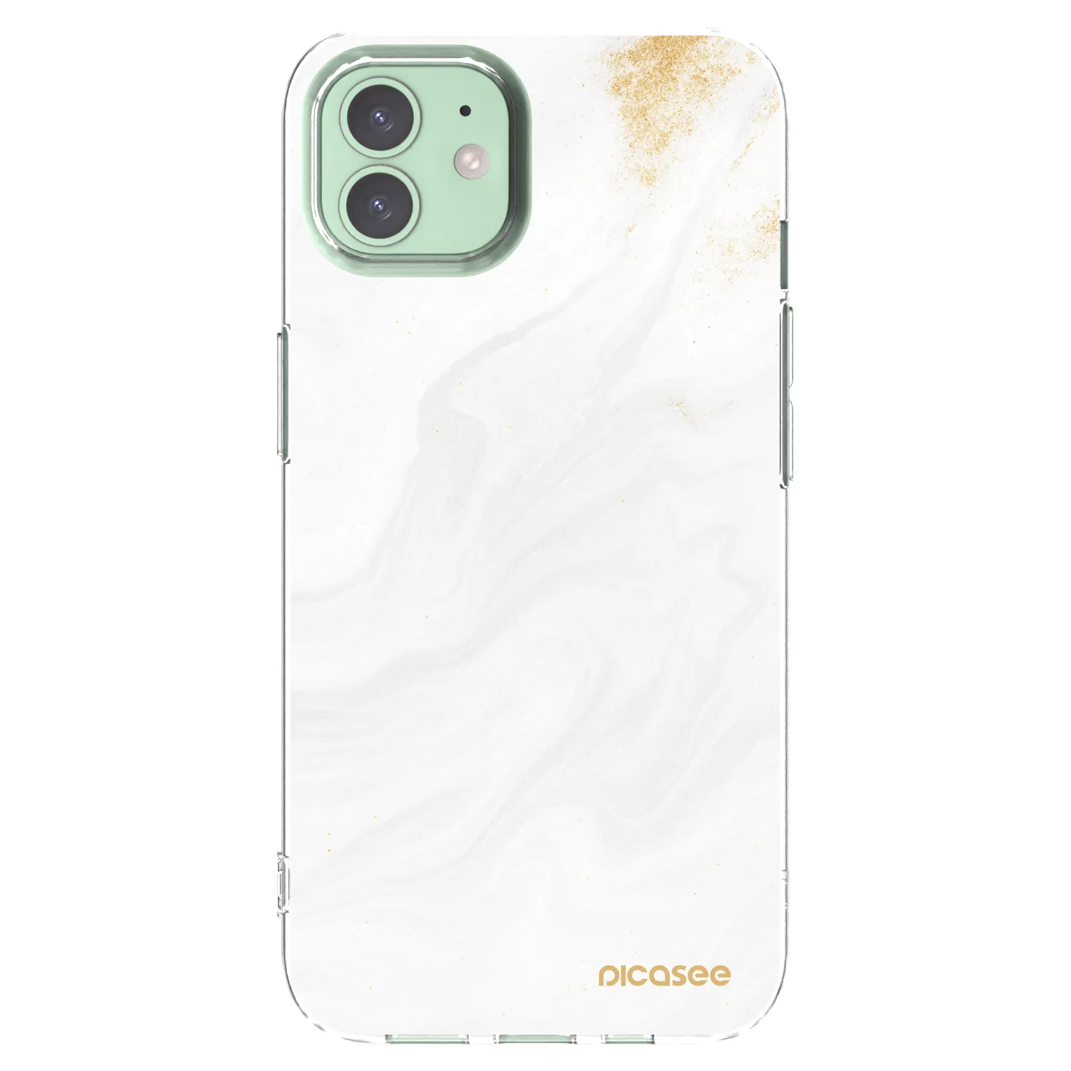 Picasee silikónový prehľadný obal pre Apple iPhone 12 - White