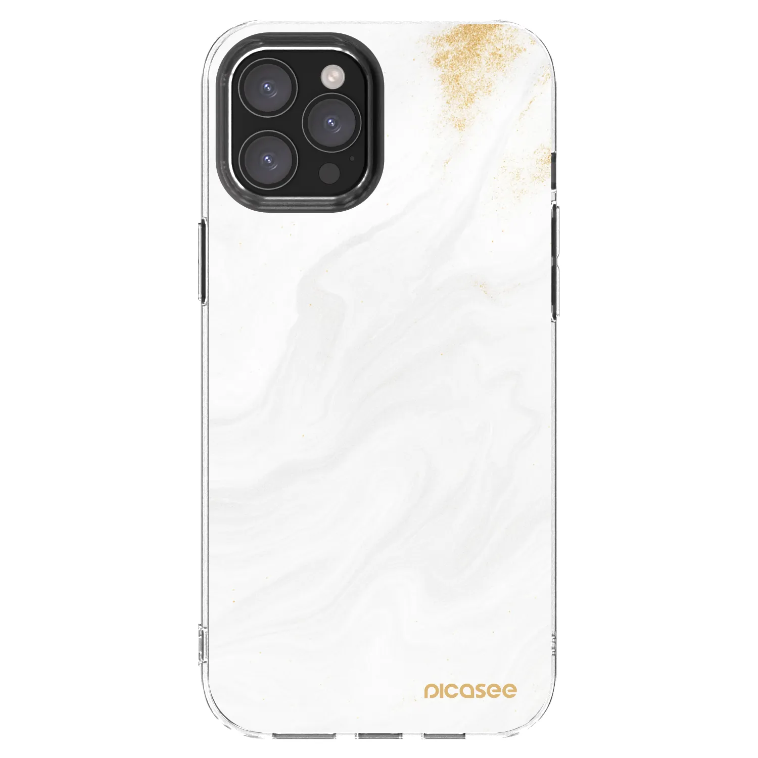 Picasee silikónový prehľadný obal pre Apple iPhone 12 Pro Max - White