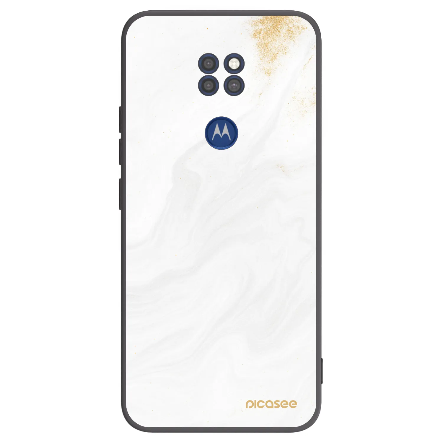 Picasee silikónový čierny obal pre Motorola Moto G9 Play - White