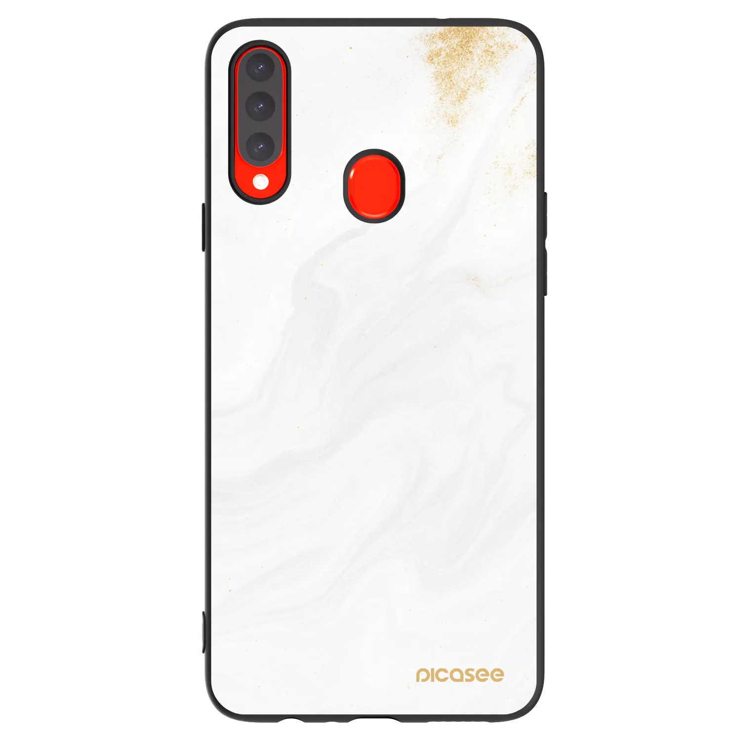 Picasee silikónový čierny obal pre Samsung Galaxy A20s - White