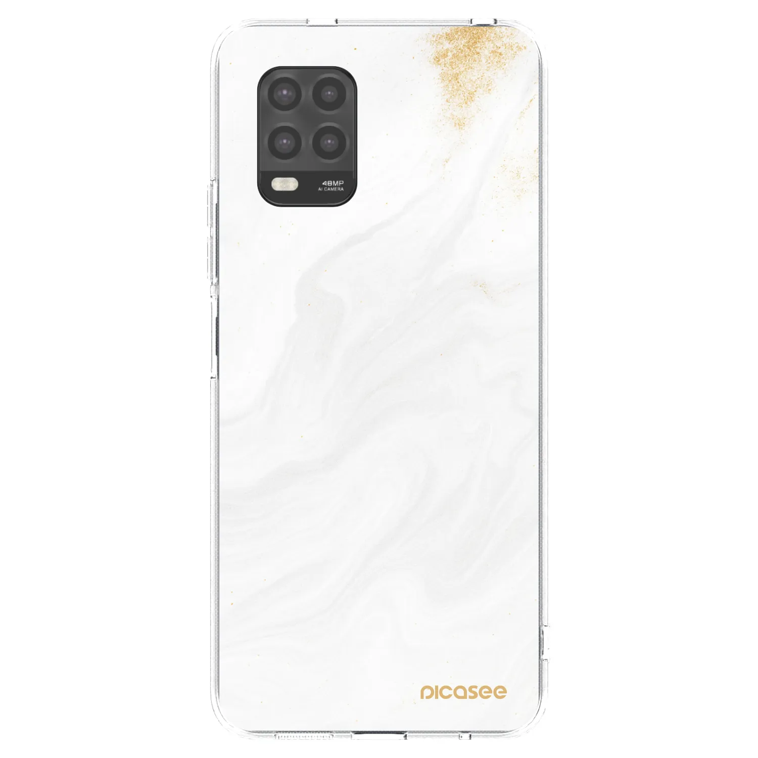 Picasee silikónový prehľadný obal pre Xiaomi Mi 10 Lite - White