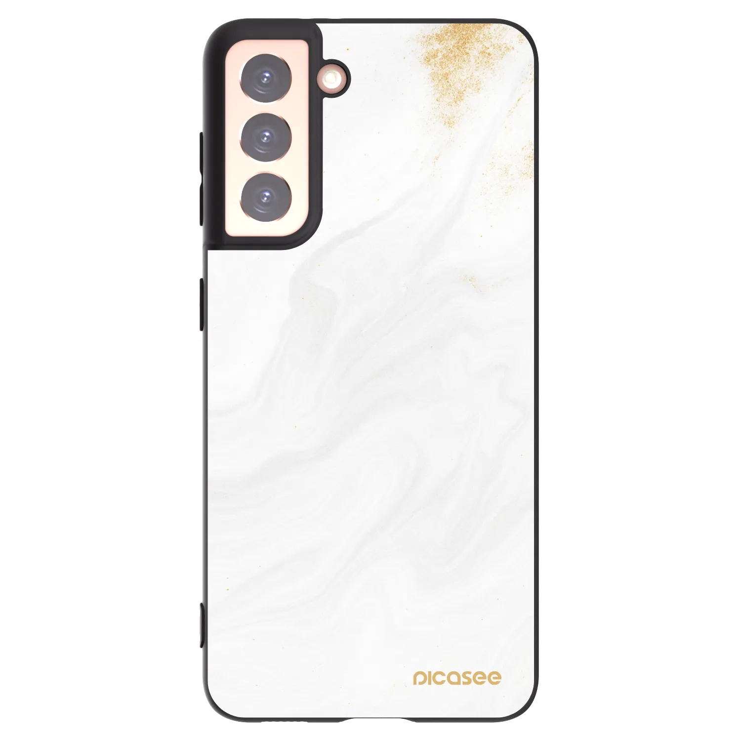 Picasee silikónový čierny obal pre Samsung Galaxy S21 5G G991B - White