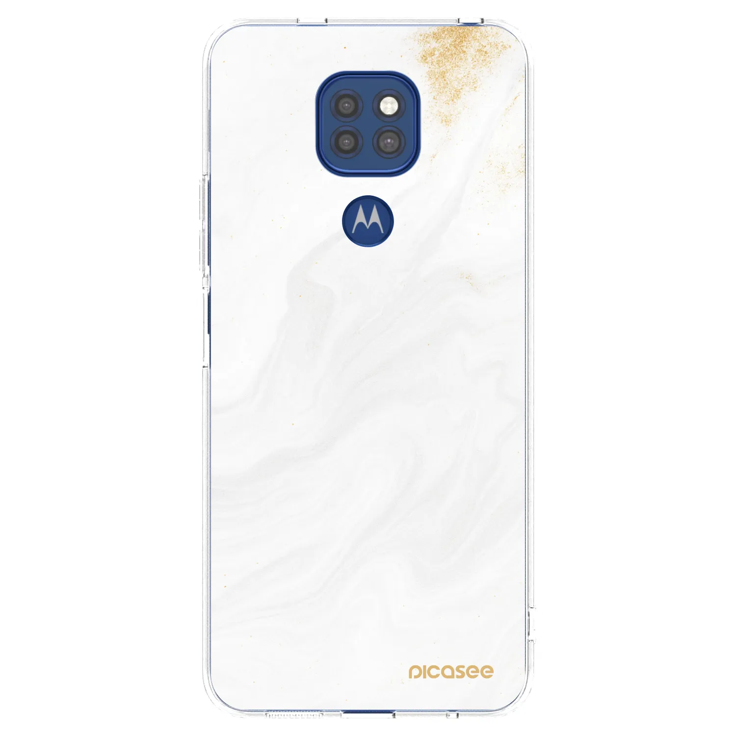 Picasee silikónový prehľadný obal pre Motorola Moto G9 Play - White