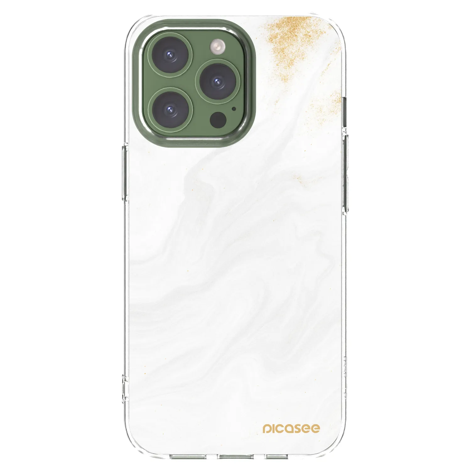 Picasee silikónový prehľadný obal pre Apple iPhone 13 Pro - White
