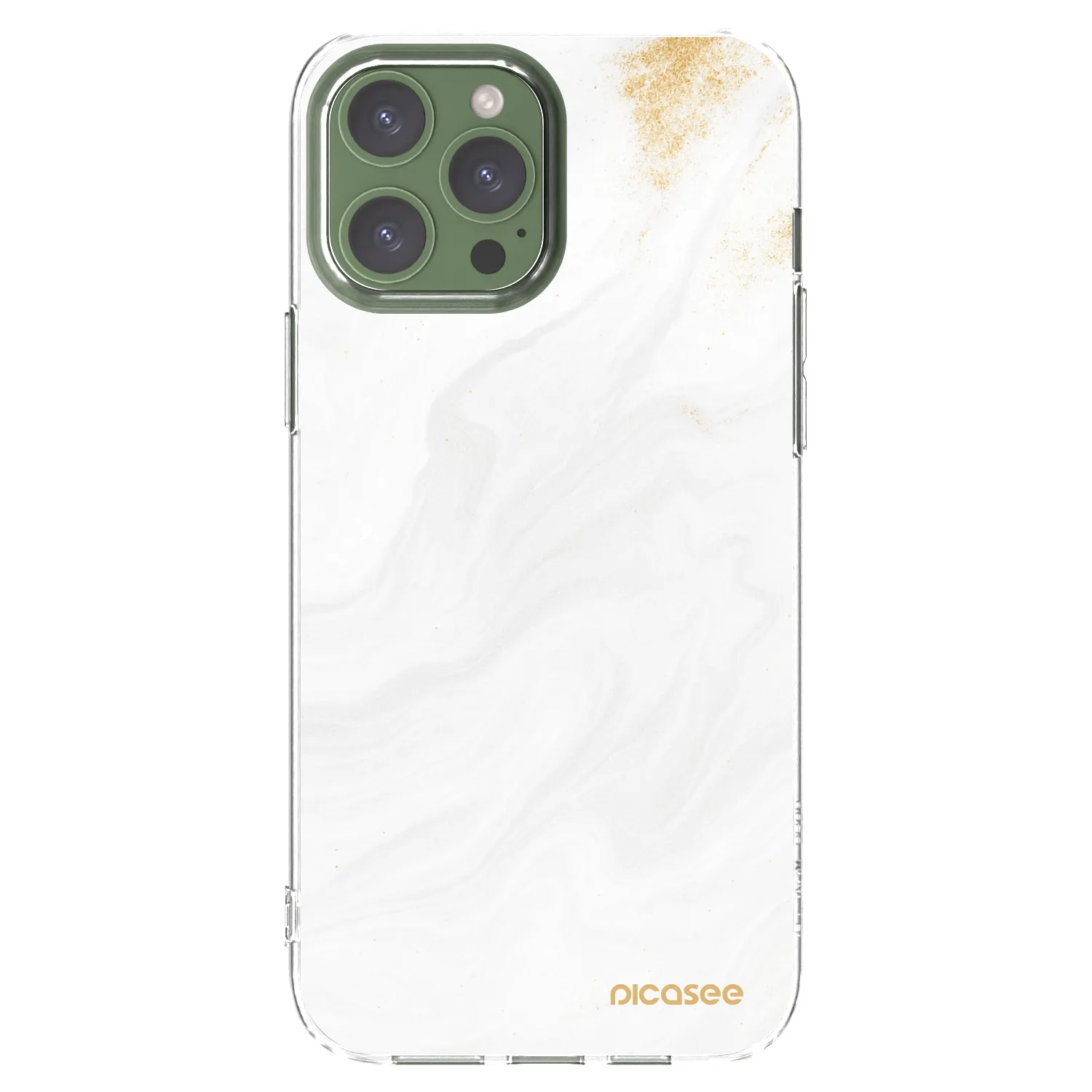 Picasee silikónový prehľadný obal pre Apple iPhone 13 Pro Max - White
