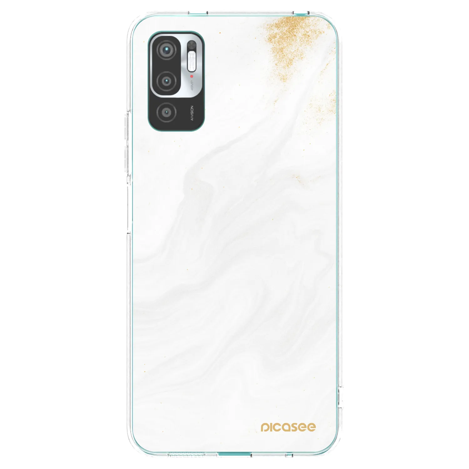 Picasee silikónový prehľadný obal pre Xiaomi Redmi Note 10 5G - White