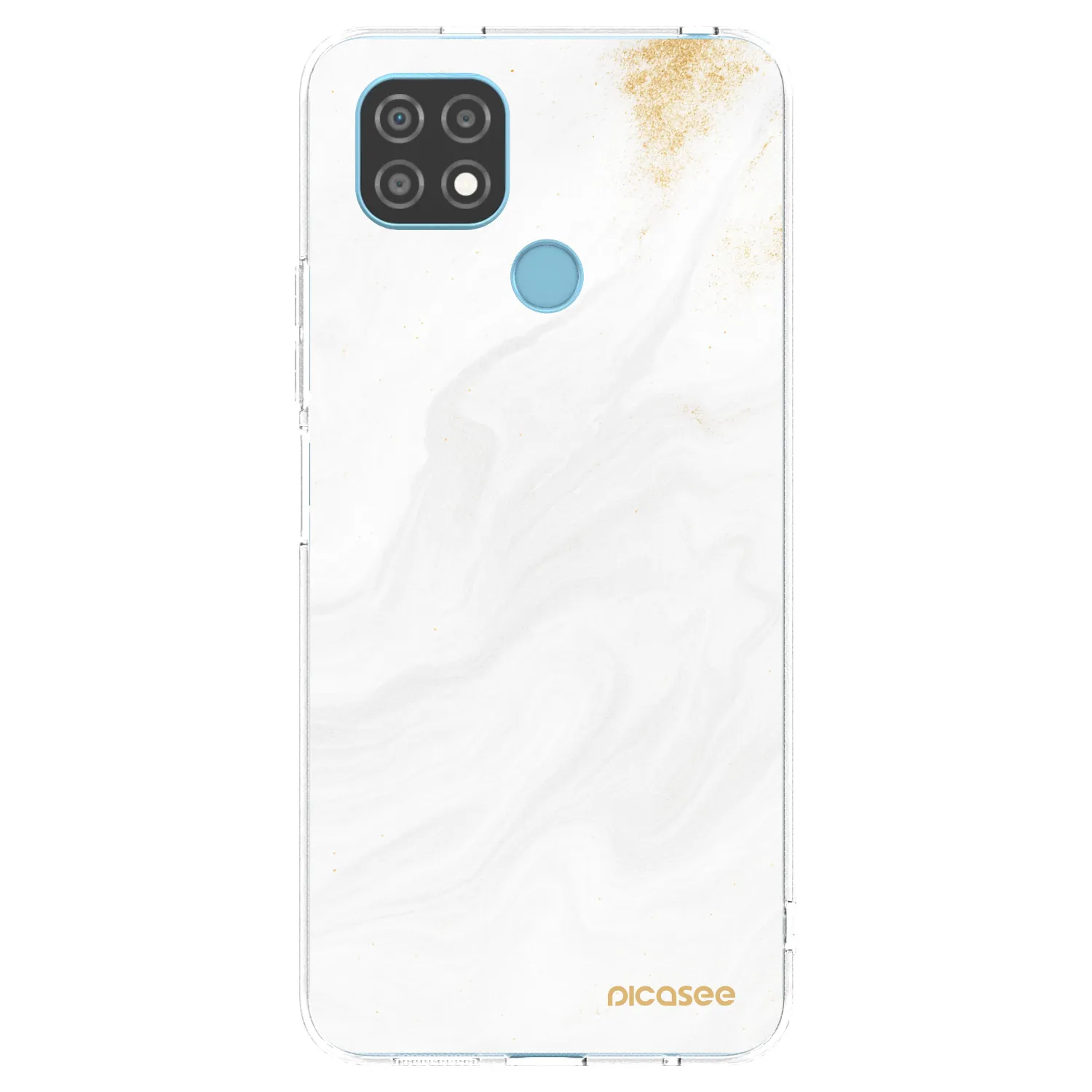 Picasee silikónový prehľadný obal pre Realme C21 - White