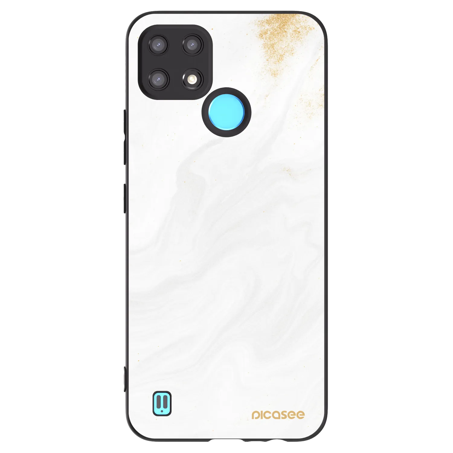 Picasee silikónový čierny obal pre Realme C21 - White