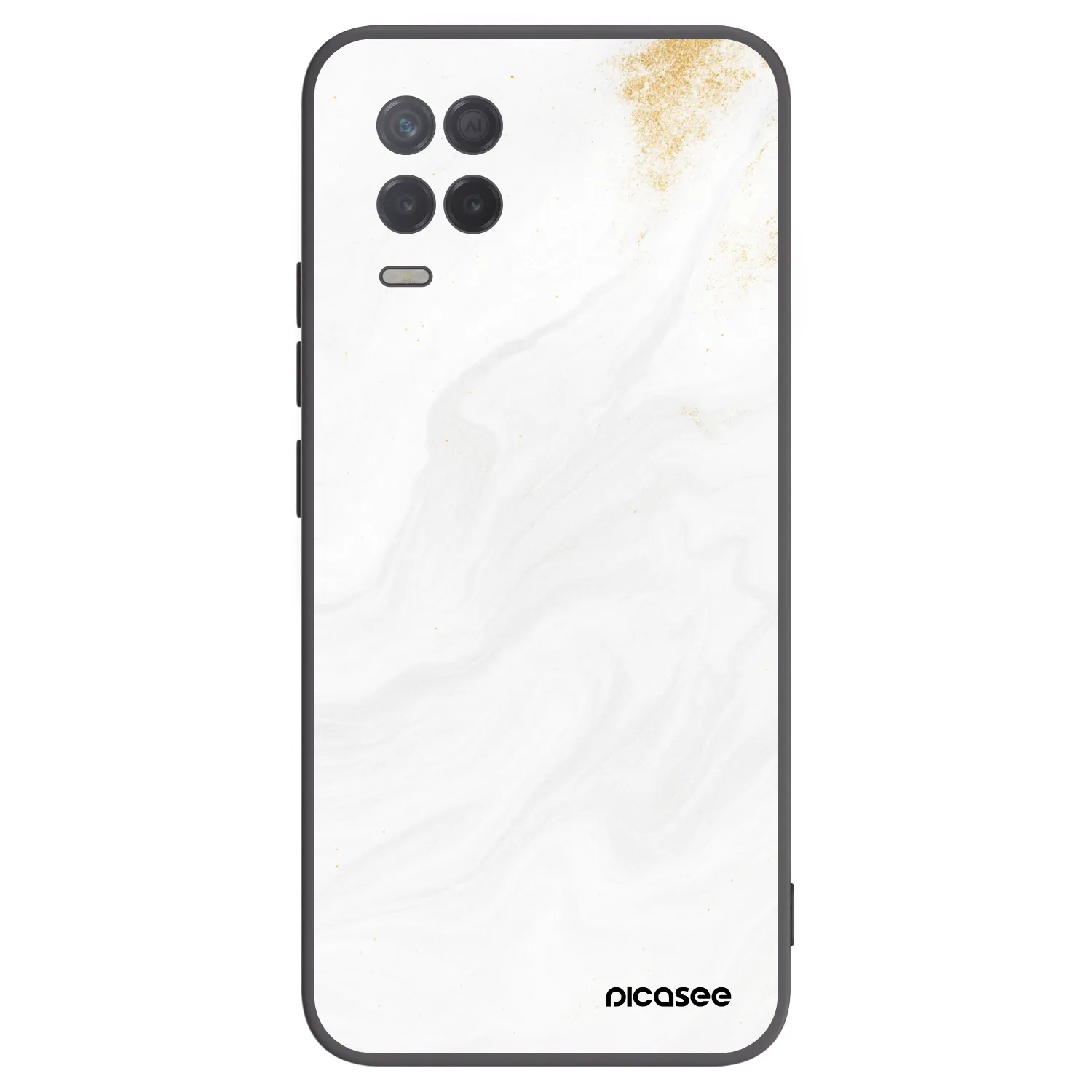 Picasee silikónový čierny obal pre Realme 8 5G - White