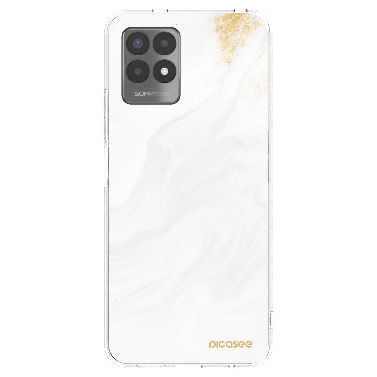 Picasee silikónový prehľadný obal pre Realme 8i - White