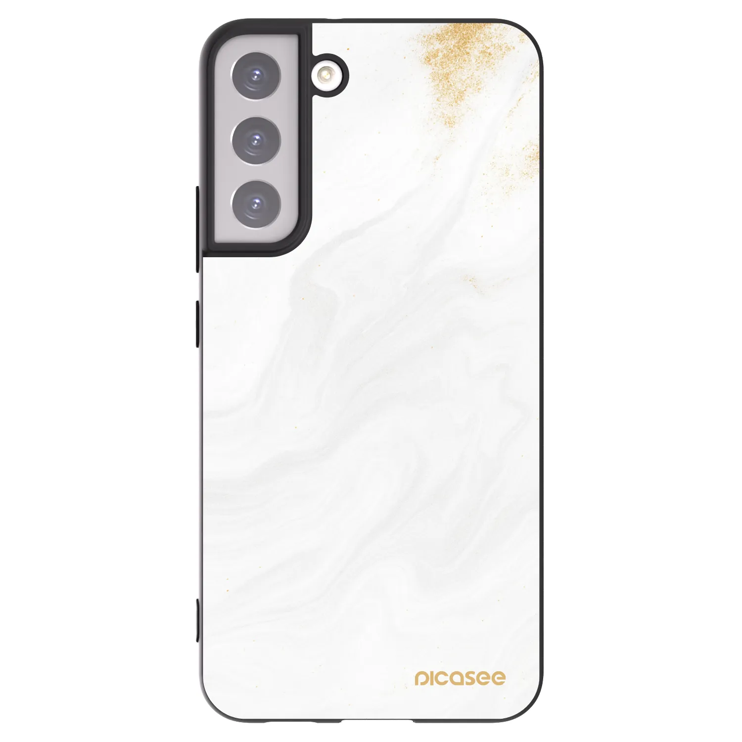 Picasee silikónový čierny obal pre Samsung Galaxy S22+ 5G - White