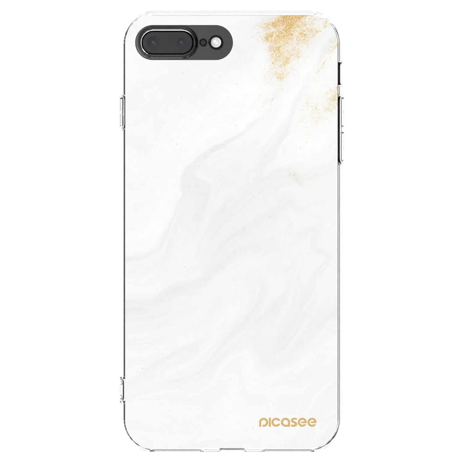 Picasee silikónový prehľadný obal pre Apple iPhone 8 Plus - White