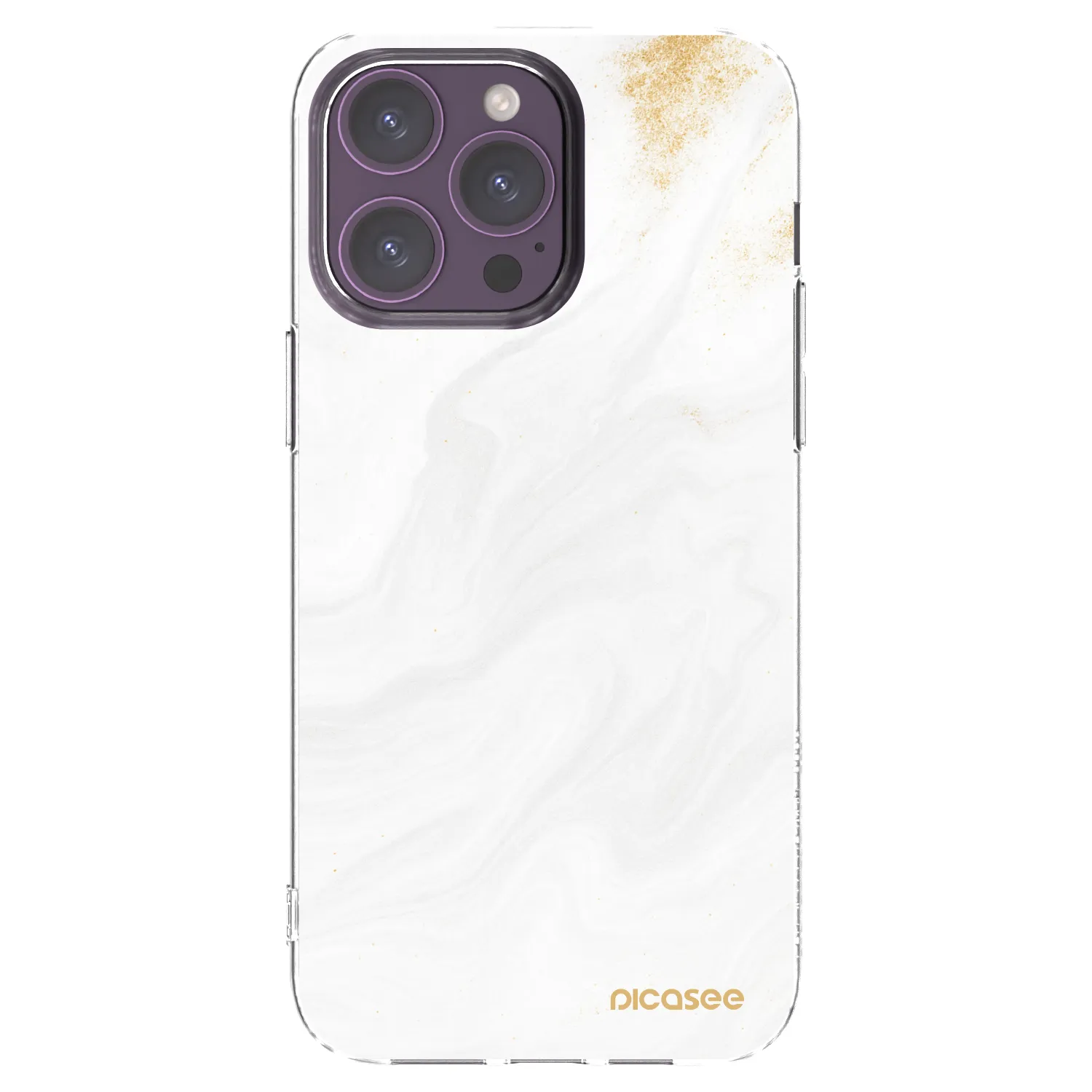 Picasee silikónový prehľadný obal pre Apple iPhone 14 Pro Max - White