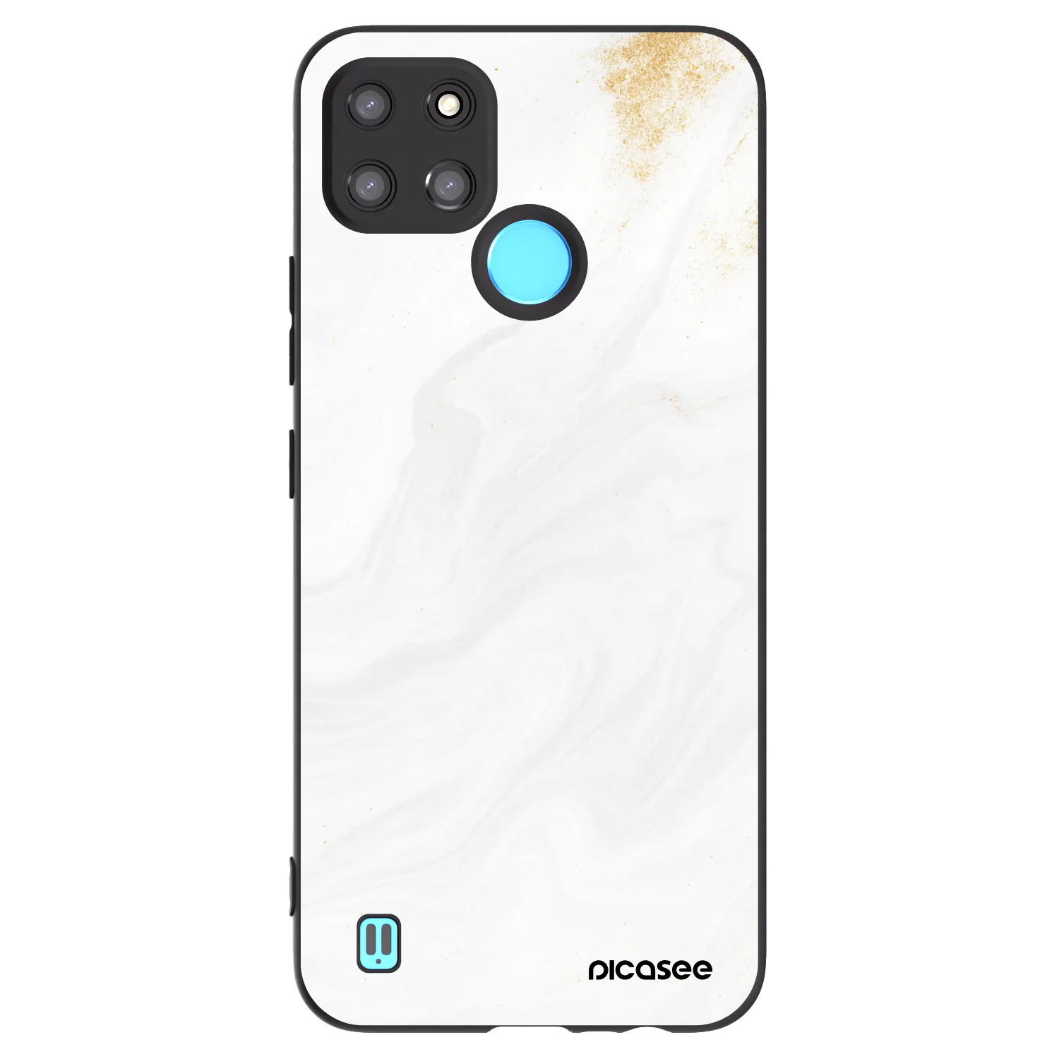 Picasee silikónový čierny obal pre Realme C21Y - White