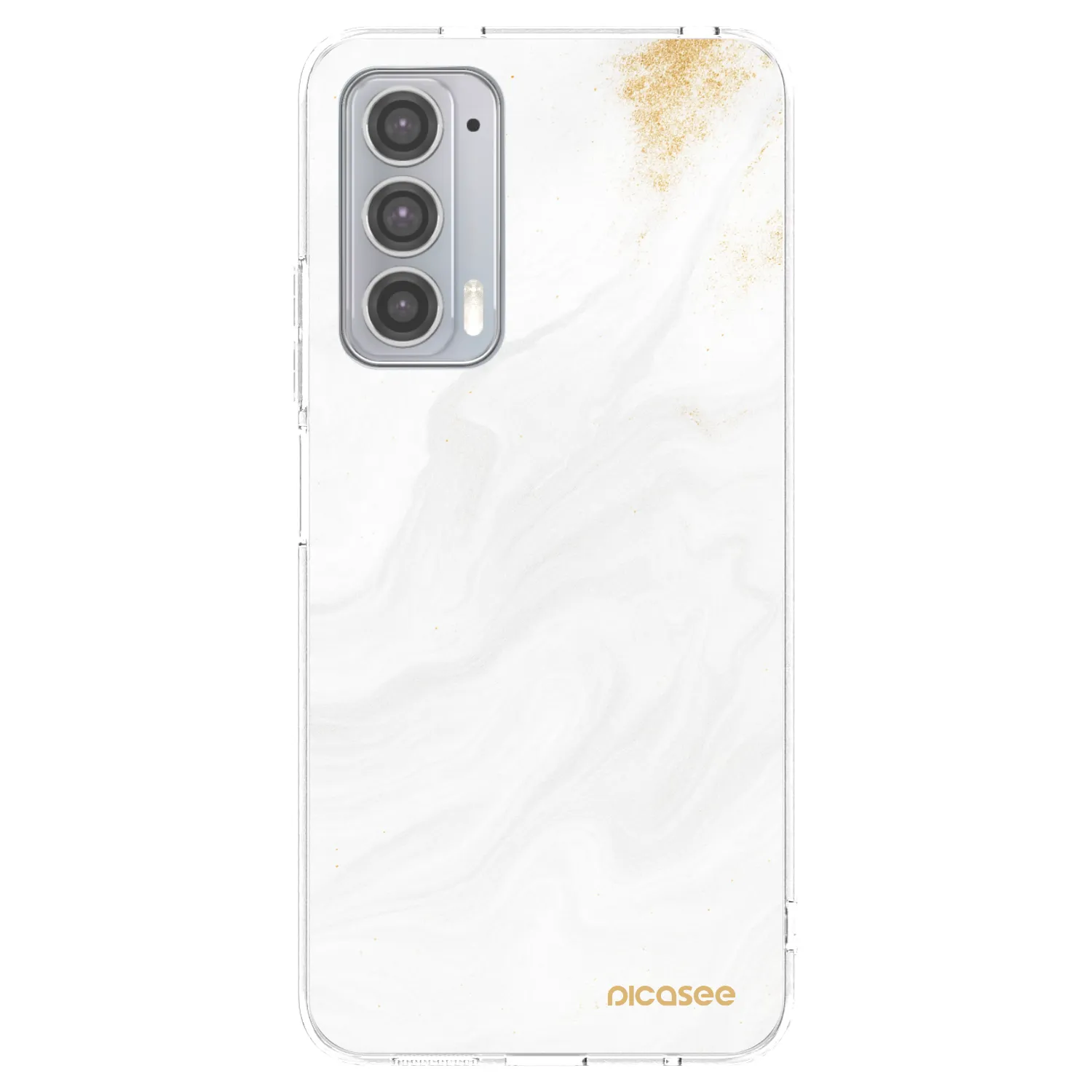 Picasee silikónový prehľadný obal pre Motorola Edge 20 - White