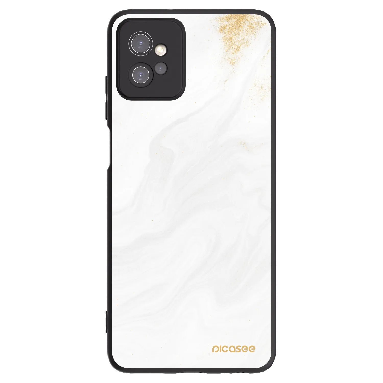 Picasee silikónový čierny obal pre Motorola Moto G32 - White