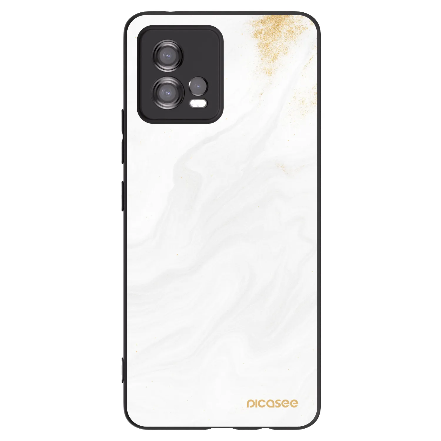 Picasee silikónový čierny obal pre Motorola Moto G72 - White