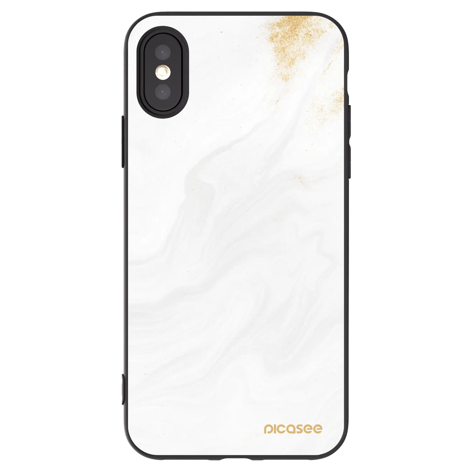 Picasee silikónový čierny obal pre Apple iPhone X/XS - White