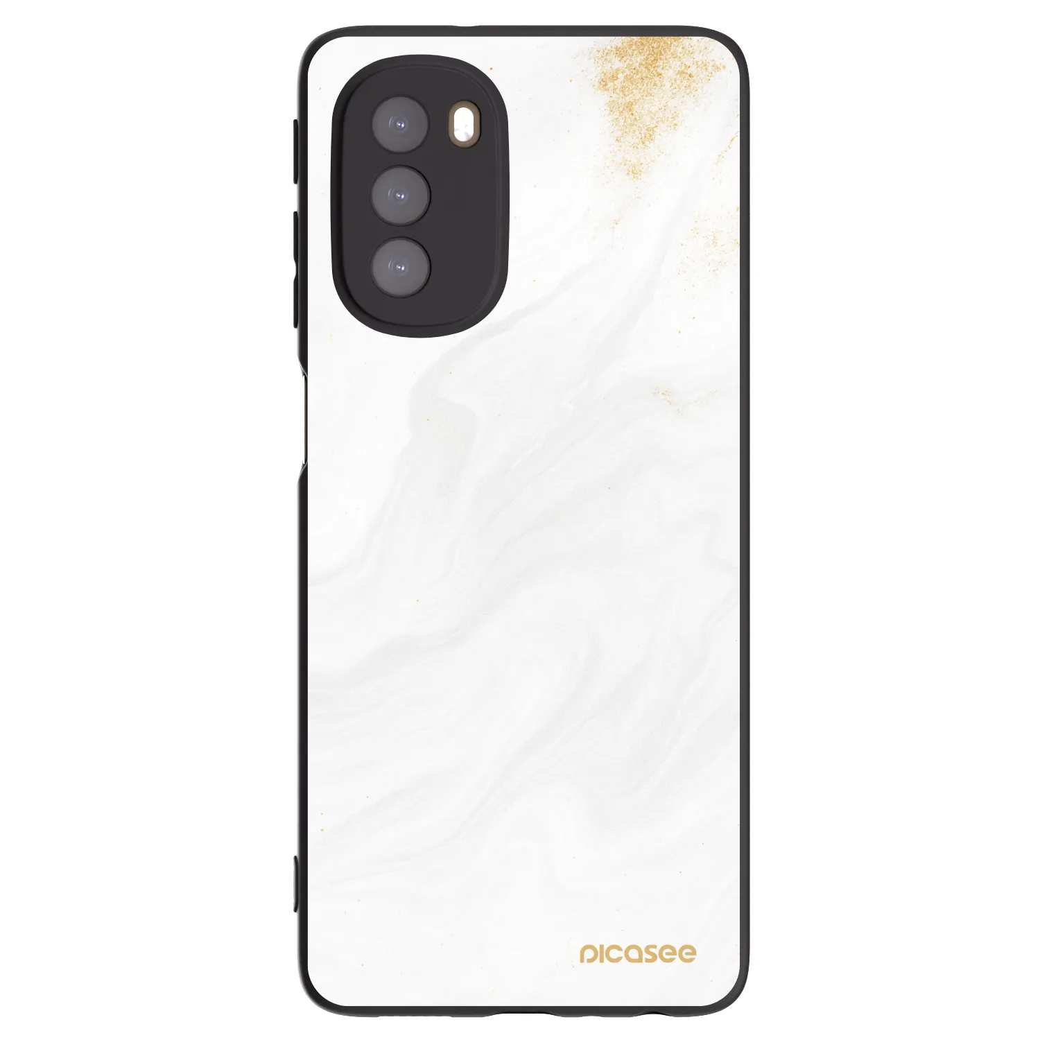 Picasee silikónový čierny obal pre Motorola Moto G51 - White