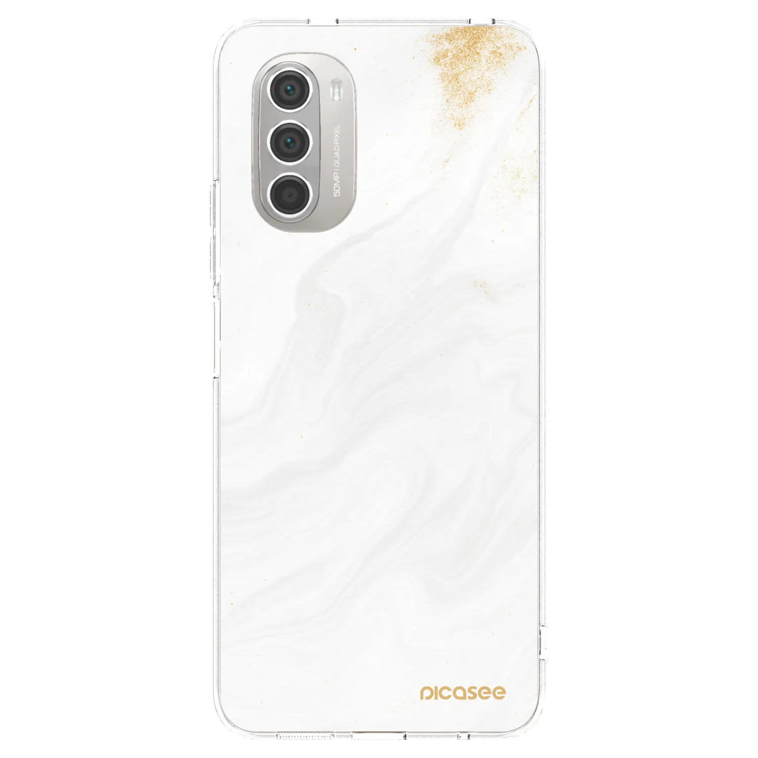 Picasee silikónový prehľadný obal pre Motorola Moto G51 - White