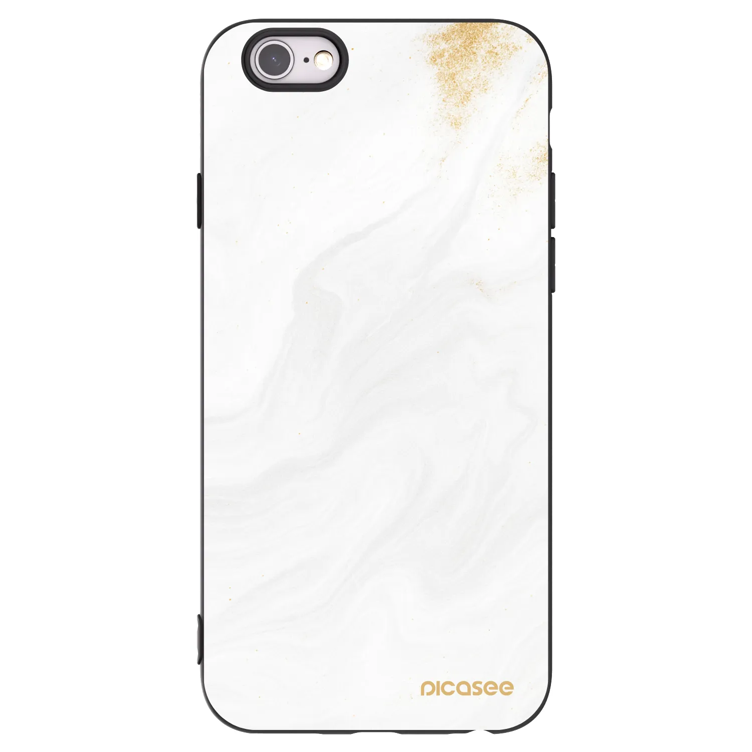 Picasee silikónový čierny obal pre Apple iPhone 6/6S - White