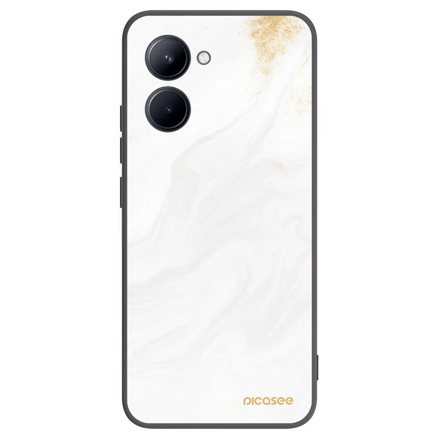 Picasee silikónový čierny obal pre Realme C33 (2023) - White