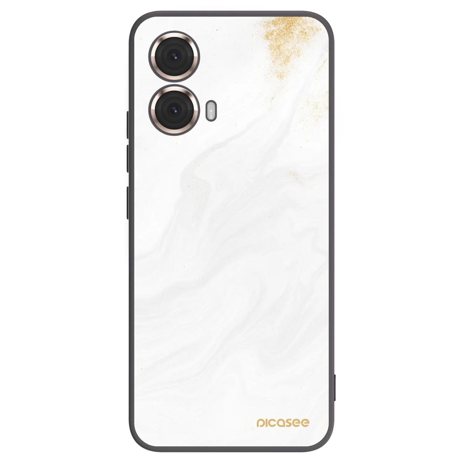 Picasee silikónový čierny obal pre Motorola Moto G85 - White