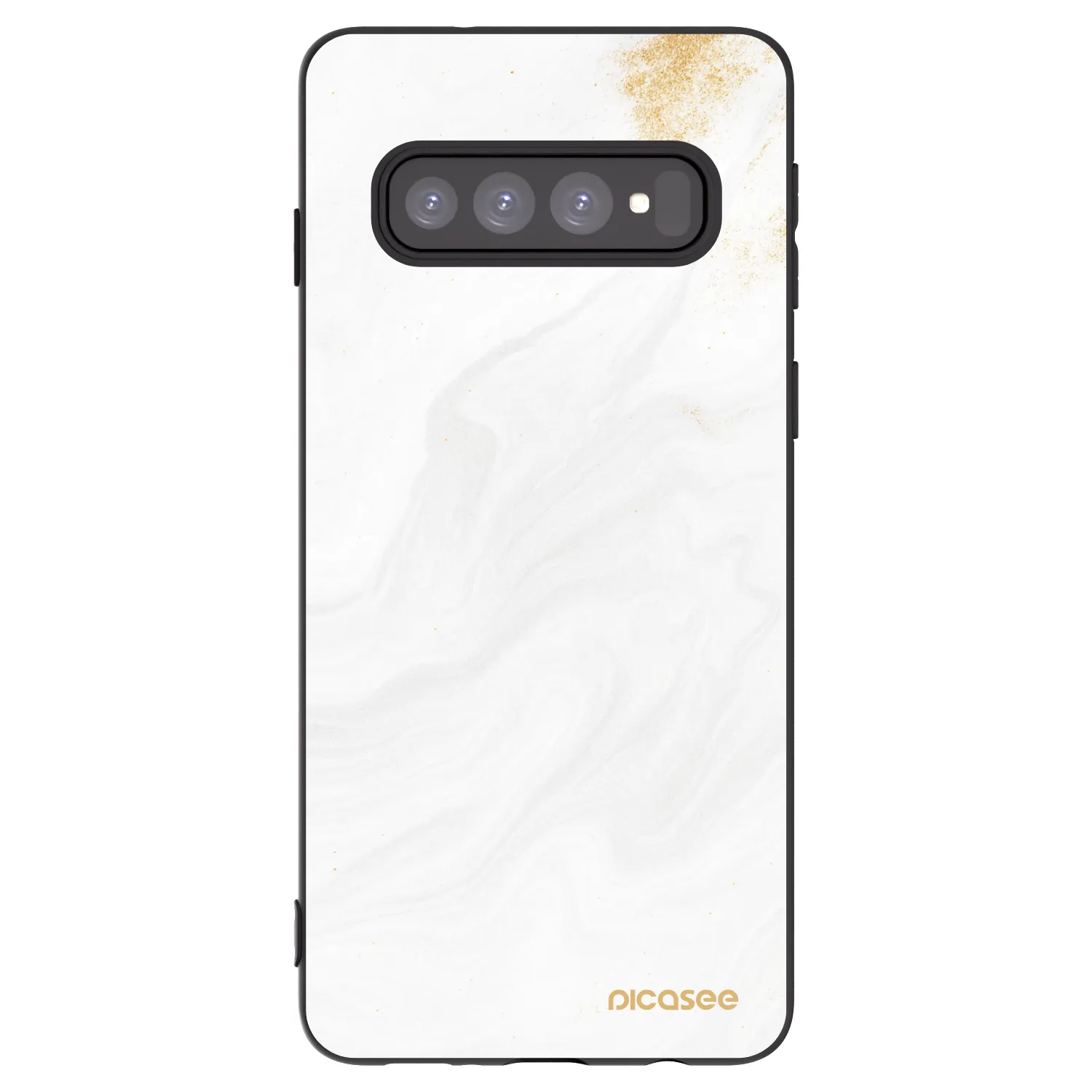 Picasee silikónový čierny obal pre Samsung Galaxy S10 G973 - White