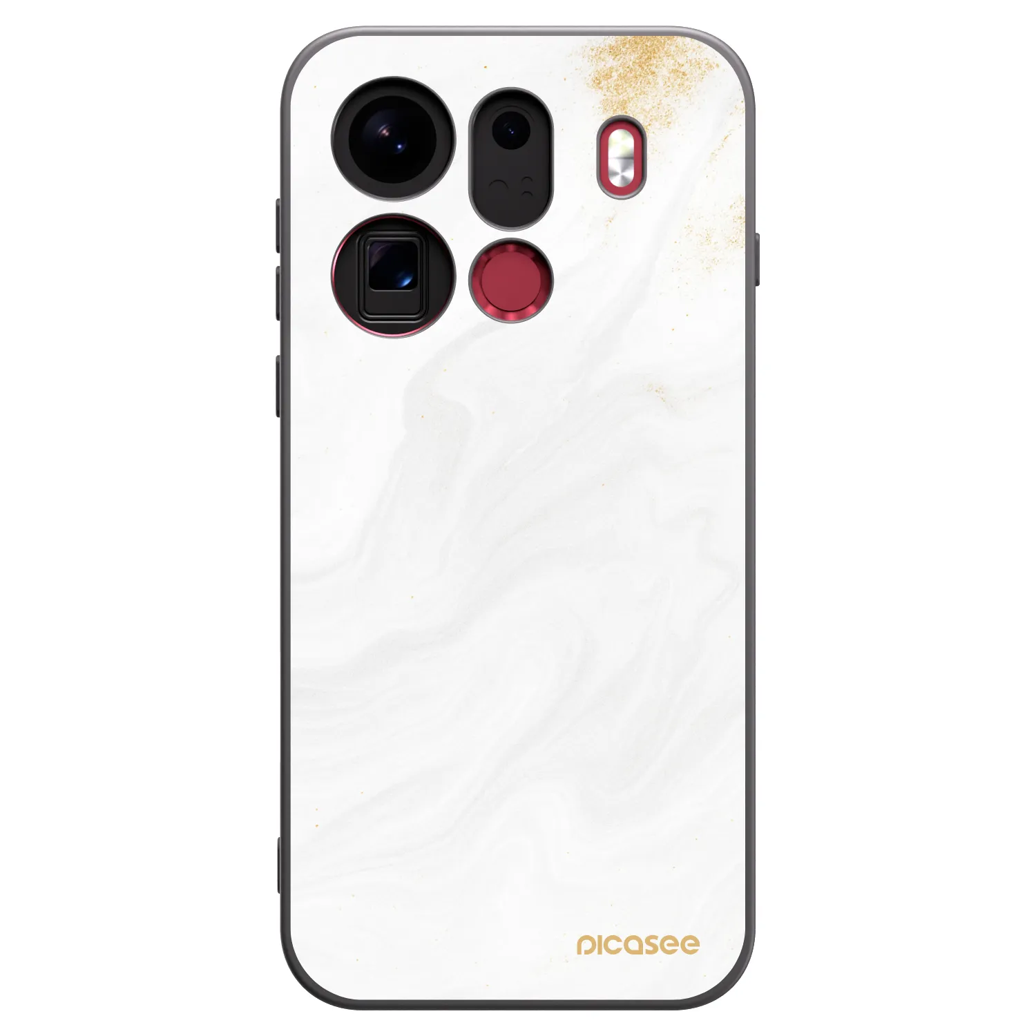 Picasee silikónový čierny obal pre OPPO Find X9 Pro - White