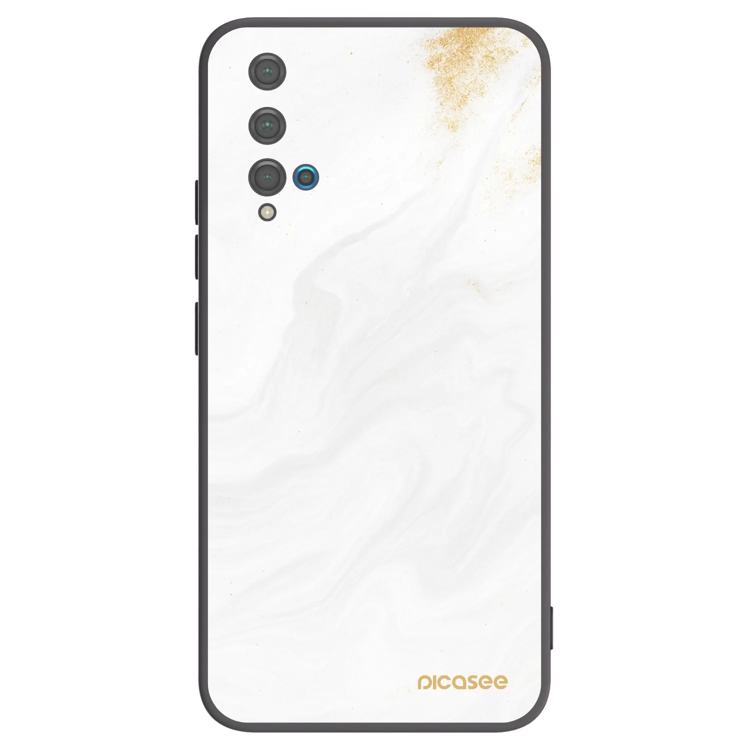 Picasee silikónový čierny obal pre Huawei Nova 5T - White