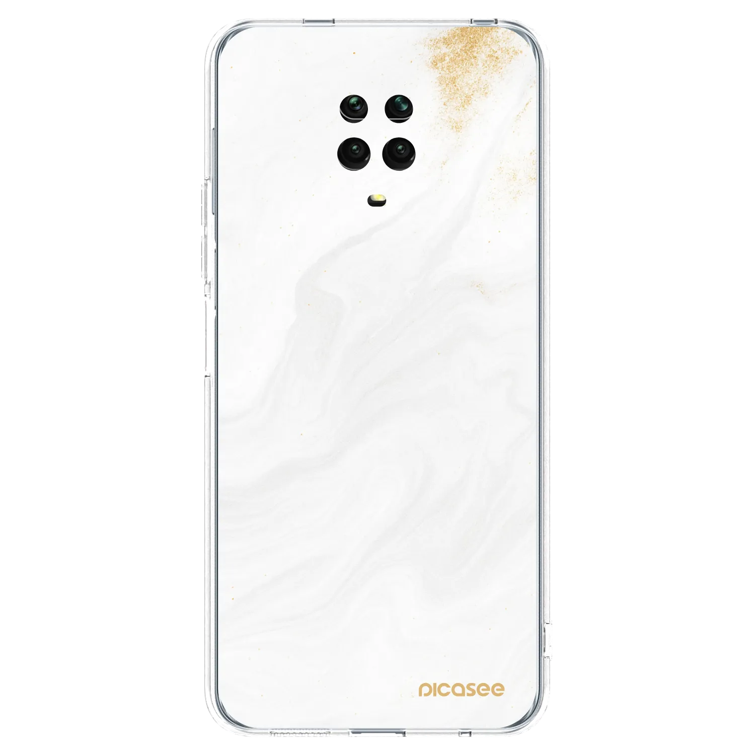 Picasee silikónový prehľadný obal pre Xiaomi Redmi Note 9 Pro - White