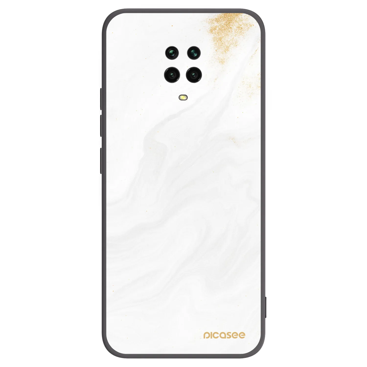 Picasee silikónový čierny obal pre Xiaomi Redmi Note 9 Pro - White
