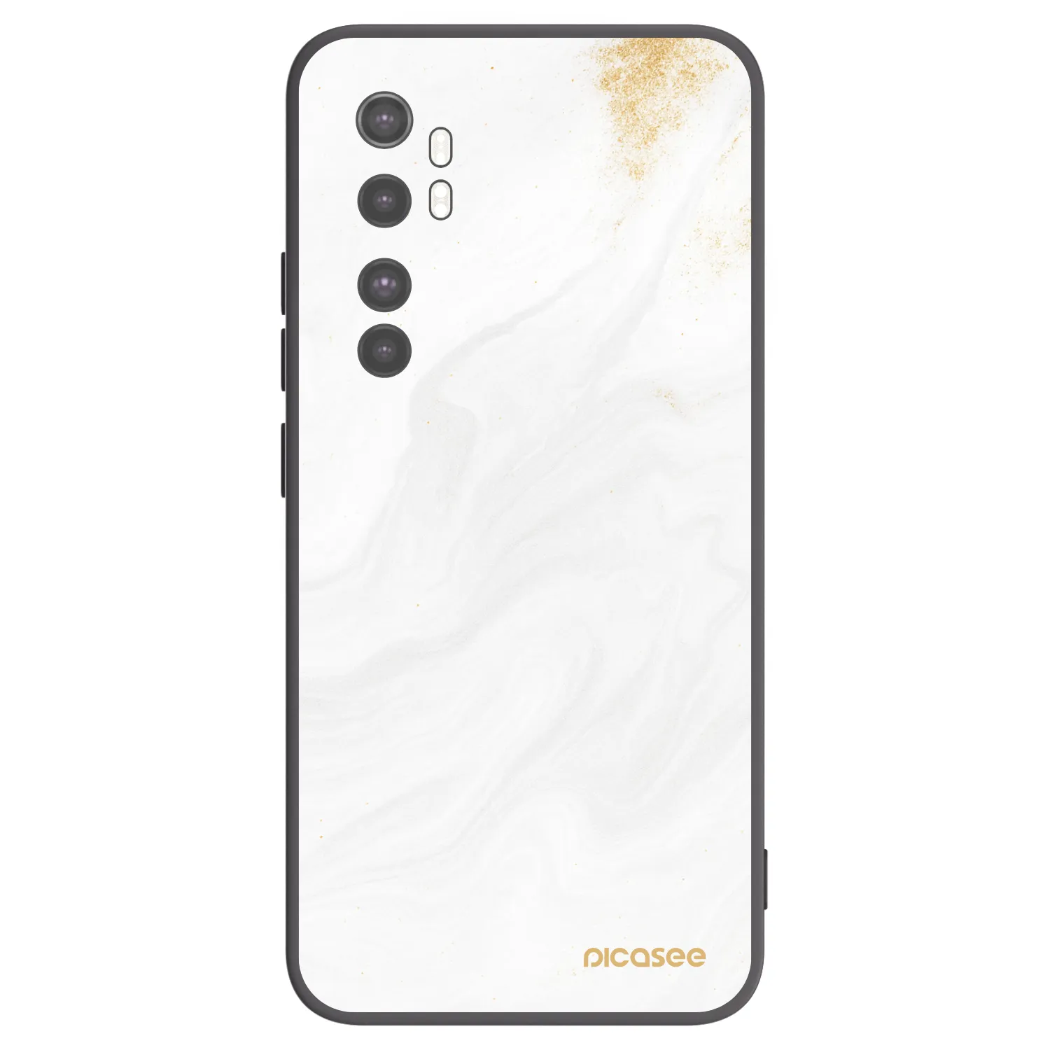 Picasee silikónový čierny obal pre Xiaomi Mi Note 10 Lite - White
