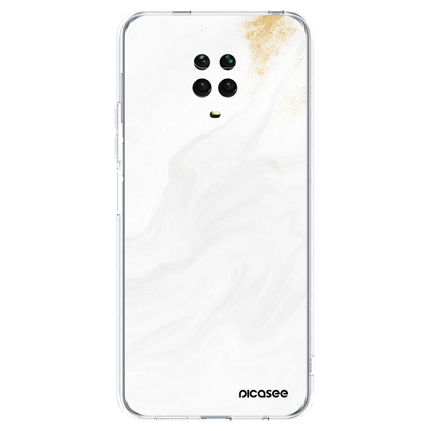 Picasee silikónový prehľadný obal pre Xiaomi Redmi Note 9S - White