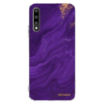 Picasee silikónový prehľadný obal pre Honor 9X Pro - Purple
