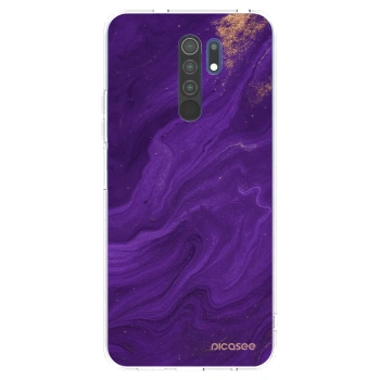 Picasee silikónový prehľadný obal pre Xiaomi Redmi 9 - Purple