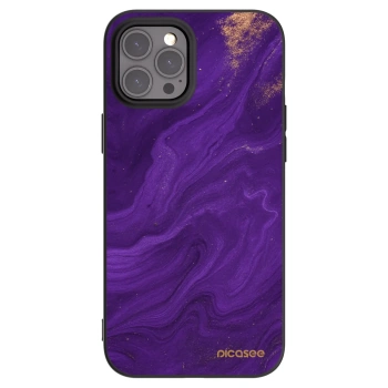 Picasee silikónový čierny obal pre Apple iPhone 12 Pro Max - Purple